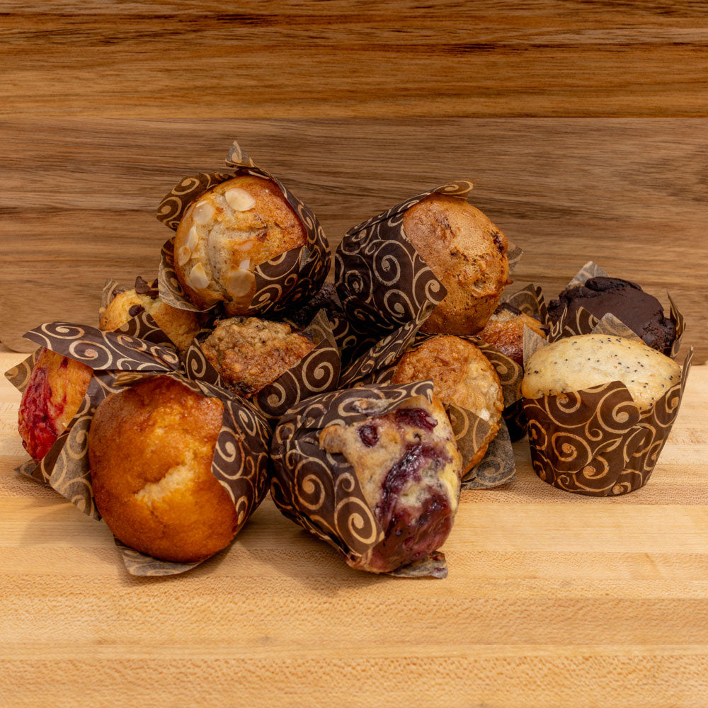 12 muffins variés