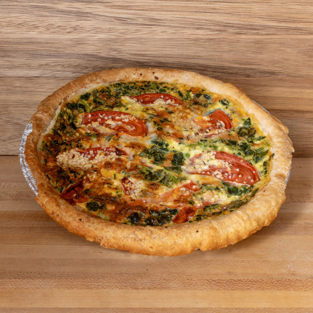 Quiche tomate épinard 9"